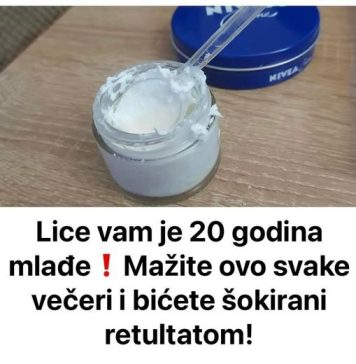 Lice vam je 20 godina mlađe❗Mažite ovo svake večeri i bićete šokirani retultatom!