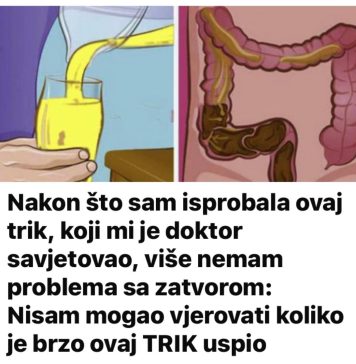 Nakon što sam isprobala ovaj trik, koji mi je doktor savjetovao, više nemam problema sa zatvorom: Nisam mogao vjerovati koliko je brzo ovaj TRIK uspio