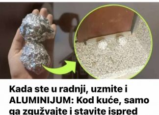 Kada ste u radnji, uzmite i ALUMINIJUM: Kod kuće, samo ga zgužvajte i stavite ispred vrata, ovaj problem će potpuno nestati!