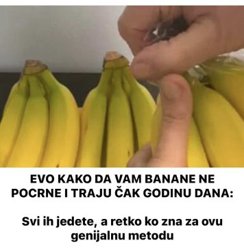 EVO KAKO DA VAM BANANE NE POCRNE I TRAJU ČAK GODINU DANA: Svi ih jedete, a retko ko zna za ovu genijalnu metodu