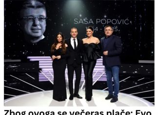Ovo je razlog naših večerašnjih suza: Ovako je počeo prvi nastup Zvezda Granda nakon smrti Saše Popovića.