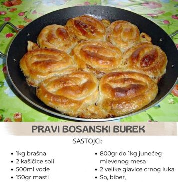 PRAVI BOSANSKI BUREK…Tajna se krije u načinu pripreme, koju znaju samo Bosanke….
