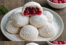 PREDIVNI KOLAČIĆI SA MALINAMA “SNJEŽNE KUGLICE”.. JEDU SE U JEDNOM ZALOGAJU…