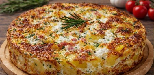 Zapečeni krompir sa siromi šunkom je jednostavan. U tren oka ćete imati spremno ukusno jelo, savršeno za užurbane radne večeri ili ugodnu porodičnu večeru.