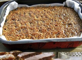 STARINSKI KOLAČ S ORASIMA OD 4 SASTOJKA – BEZ MIKSERA, BRZ I PREUKUSAN 🌰🍰 Brzo je gotov, a miris i okus podsjećaju na stare, provjerene recepte.