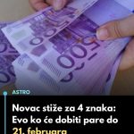 Novac stiže za 4 znaka: Evo ko će dobiti pare do 21. februara…