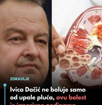 Ivica dačIć ne boluje samo od upale pluća, ovu bolest je ignorisao godinama, a tiho razara organe