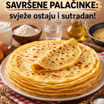 TAJNA SMJESA ZA SAVRŠENE PALAČINKE:svježe ostaju i sutradan…