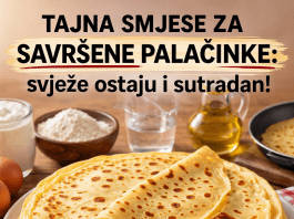 TAJNA SMJESA ZA SAVRŠENE PALAČINKE:svježe ostaju i sutradan…