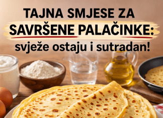 TAJNA SMJESA ZA SAVRŠENE PALAČINKE:svježe ostaju i sutradan…