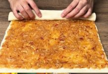 Ako imate lisnato tijesto, jednostavno naribajte 2 jabuke i vaš desert će biti gotov za 10 minuta.