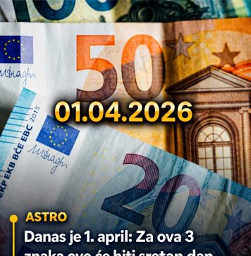 Danas je 1. april: Za ova 3 znaka ovo će biti sretan dan – stižu pare!