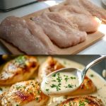 Hrskava piletina u kremastom umaku od češnjaka, za samo 5 minuta!