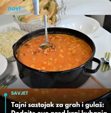 Tajni sastojak za grah i gulaš: Dodajte ovo pred kraj kuhanja i imaće najbolji ukus…