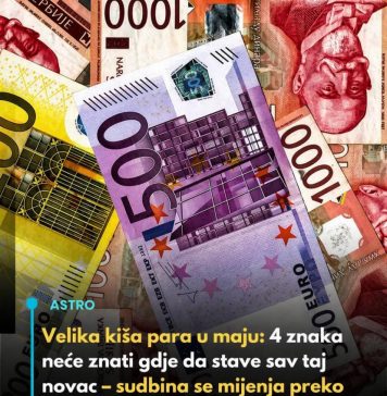 Velika kiša para u maju: 4 znaka neće znati gdje da stave sav taj novac – sudbina se mijenja…