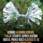 Komad aluminijumske folije stavite ispred kućnih vrata: Preko noći riješićete se velikog problema