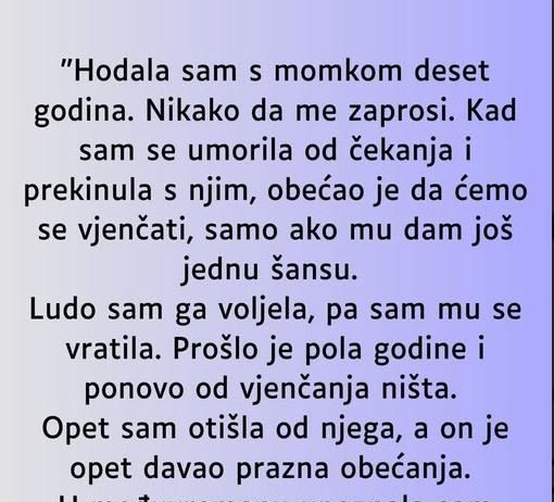 Deset godina čekala je vjeridbu, a onda je u brak ušla s drugim čovjekom - featured image
