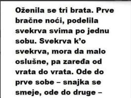 Oženila se tri brata. Prve bračne noći, podijelila svekrva… Oženila se tri brata. Prve bračne noći, podijelila svekrva… - featured image