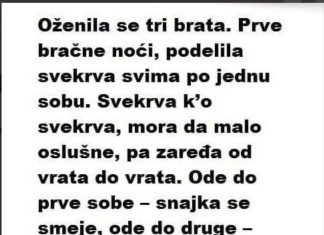 Oženila se tri brata. Prve bračne noći, podijelila svekrva… Oženila se tri brata. Prve bračne noći, podijelila svekrva… - featured image