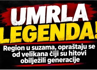 UMRLA LEGENDA! Region u suzama, opraštaju se od velikana čiji su hitovi obilježili generacije..