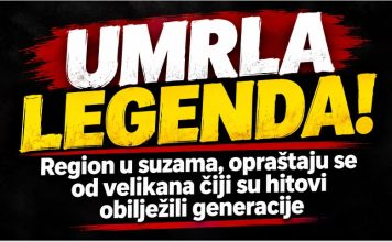 UMRLA LEGENDA! Region u suzama, opraštaju se od velikana čiji su hitovi obilježili generacije..